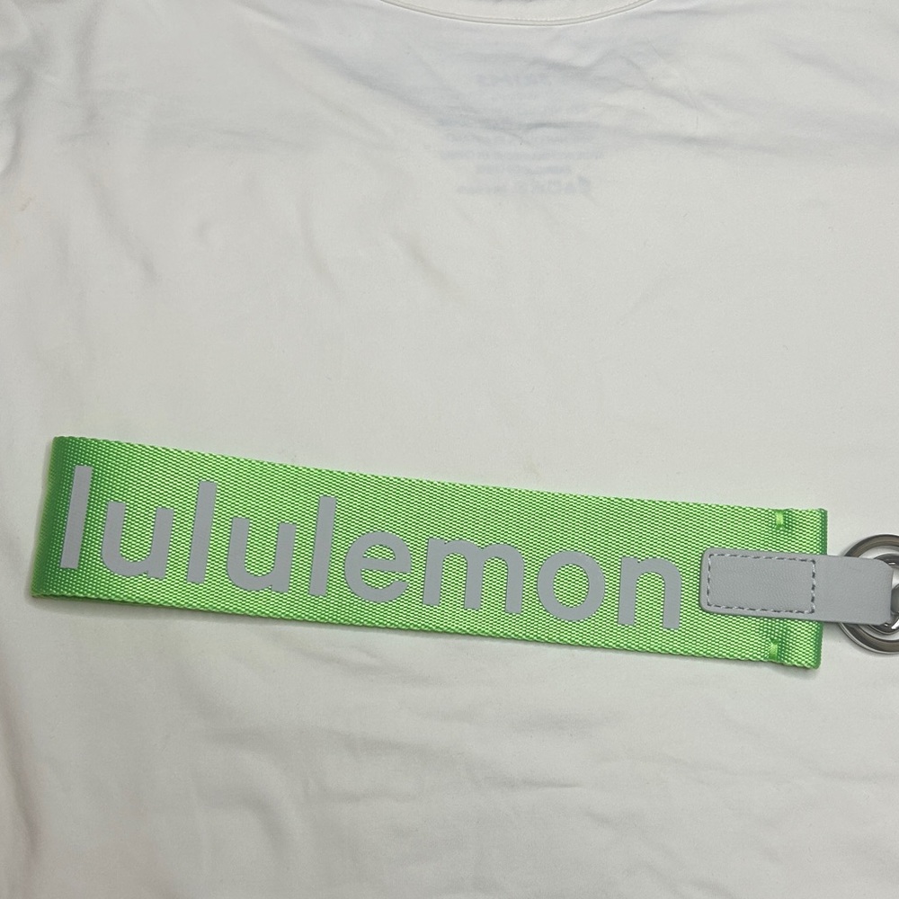 Lululemon Never Lost Keychain Neon green lime green